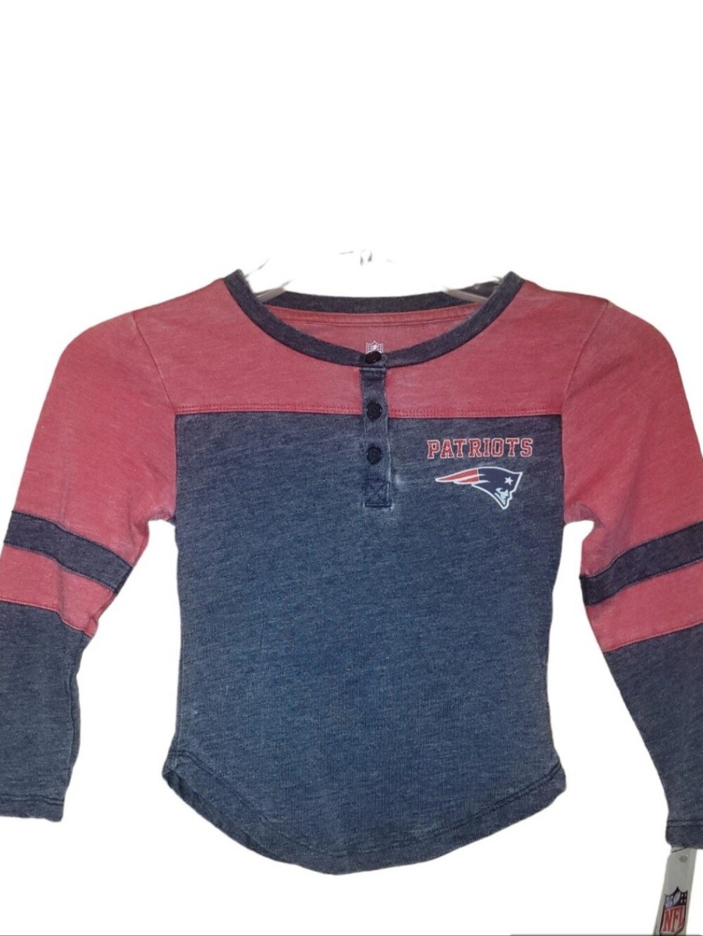 Kids Blue and Pink Long Sleeve Shirt